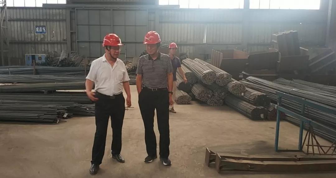 韦武强到龙钢集团钢加公司韩城加工车间调研指导工作